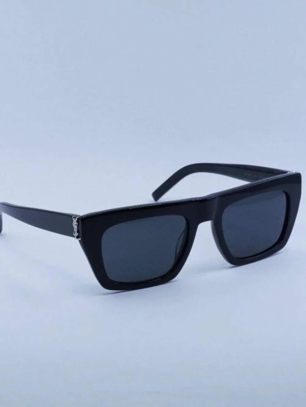 Saint Laurent SLM131 001 Rectangle Unisex Sunglasses - Black